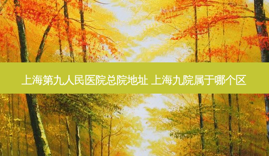 上海第九人民医院总院地址 上海九院属于哪个区